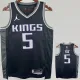 2022-23 Kings FOX #5 Black Top Quality Hot Pressing NBA Jersey (Trapeze Edition)飞人版