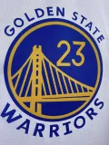 2022-23 WARRIORS GREEN #23 White Top Quality Hot Pressing NBA Jersey (V领)
