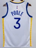 2022-23 WARRIORS POOLE #3 White Top Quality Hot Pressing NBA Jersey (V领)