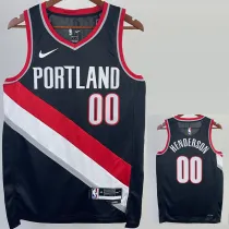 2022-23 Trail Blazers HENDERSON #00 Black Top Quality Hot Pressing NBA Jersey