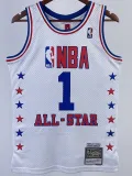 ALL-STAR McGRADY #1 White Top Quality Hot Pressing NBA Jersey