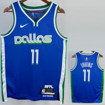 2022-23 Dallas Mavericks IRVING #11 Blue City Edition Top Quality Hot Pressing NBA Jersey