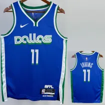 2022-23 Dallas Mavericks IRVING #11 Blue City Edition Top Quality Hot Pressing NBA Jersey