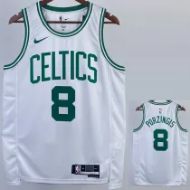 2022-23 CELTICS PORZINGIS #8 White Top Quality Hot Pressing NBA Jersey