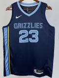 2022-23 Grizzlies ROSE #23 Dark Blue Top Quality Hot Pressing NBA Jersey