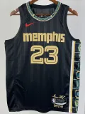 2022-23 Grizzlies ROSE #23 Black City Edition Top Quality Hot Pressing NBA Jersey
