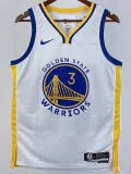 2022-23 WARRIORS PAUL #3 White Top Quality Hot Pressing NBA Jersey (V领)