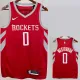2018-19 ROCKETS WESTBROOK #0 Red Away Top Quality Hot Pressing NBA Jersey