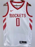 2018-19 ROCKETS WESTBROOK #0 White Home Top Quality Hot Pressing NBA Jersey