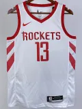 2018-19 ROCKETS HARDEN #13 White Home Top Quality Hot Pressing NBA Jersey