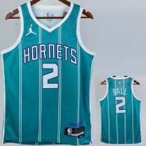 2022-23 HORNETS BALL #2 Green Away Top Quality Hot Pressing NBA Jersey