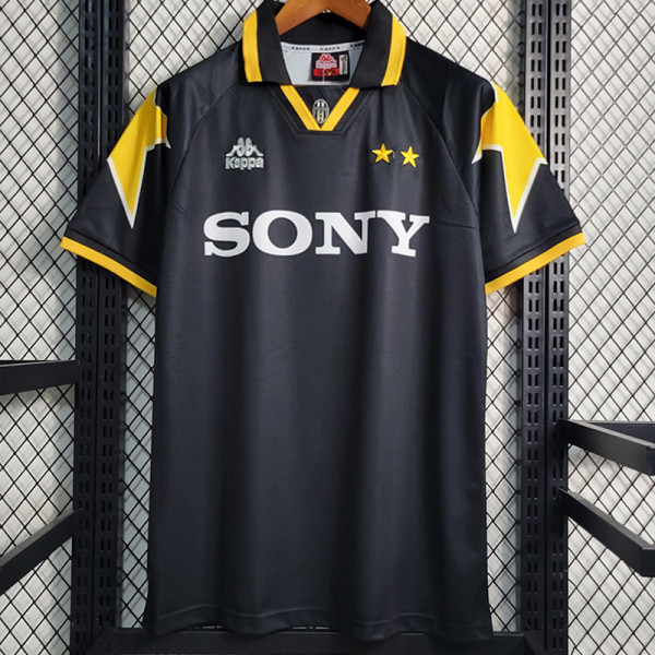 1995-1997 JUV Away Black Retro Soccer Jersey