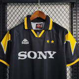 1995-1997 JUV Away Black Retro Soccer Jersey