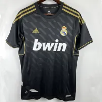 2011-2012 RMA Away Black Retro Soccer Jersey (钢印)
