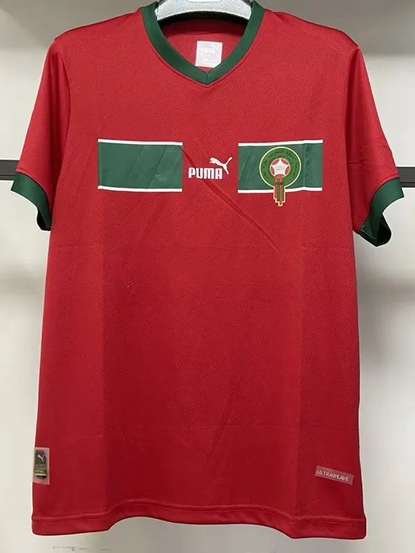 2022-23 Morocco Home World Cup Fans Soccer Jersey