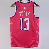 2022-23 Wizards POOLE #13 Pink City Edition Top Quality Hot Pressing NBA Jersey