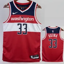 2022-23 Wizards KUZMA #33 Red Top Quality Hot Pressing NBA Jersey