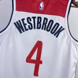 2022-23 Wizards WESTBROOK #4 White Top Quality Hot Pressing NBA Jersey