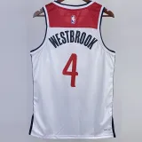 2022-23 Wizards WESTBROOK #4 White Top Quality Hot Pressing NBA Jersey