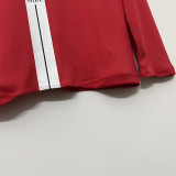 2007-2008 Man Utd home Red long sleeve Retro soccer jersey (长袖)(决赛字)