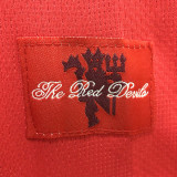 2007-2008 Man Utd home Red Retro soccer jersey (决赛字)