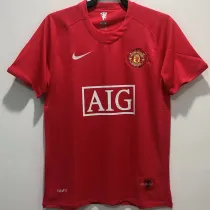 2007-2008 Man Utd Home Retro Soccer Jersey