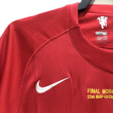 2007-2008 Man Utd home Red Retro soccer jersey (决赛字)