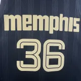 2022-23 Grizzlies SMART #36 Black City Edition Top Quality Hot Pressing NBA Jersey