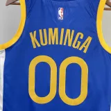2022-23 WARRIORS KUMINGA #00 Blue Top Quality Hot Pressing NBA Jersey (V领)