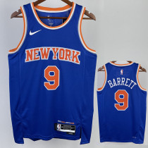 2022-23 KNICKS BARRETT #9 Blue Top Quality Hot Pressing NBA Jersey