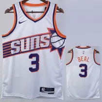 2023-24 SUNS BEAL #3 White Top Quality Hot Pressing NBA Jersey