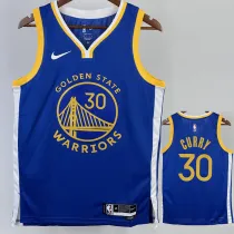 2022-23 WARRIORS CURRY #30 Blue Top Quality Hot Pressing NBA Jersey (V领)