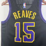 2023-24 LAKERS REAVES #15 Black City Edition Top Quality Hot Pressing NBA Jersey