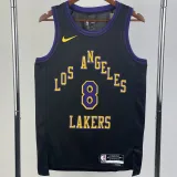 2023-24 LAKERS BRYANT #8 Black City Edition Top Quality Hot Pressing NBA Jersey