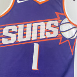 2023-24 SUNS BOOKER #1 Purple Top Quality Hot Pressing NBA Jersey