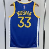 2022-23 WARRIORS WISEMAN #33 Blue Top Quality Hot Pressing NBA Jersey (V领)