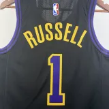 2023-24 LAKERS RUSSELL #1 Black City Edition Top Quality Hot Pressing NBA Jersey
