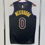 2023-24 LAKERS WESTBROOK #0 Black City Edition Top Quality Hot Pressing NBA Jersey