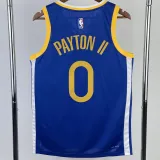 2022-23 WARRIORS PAYTON II #0 Blue Top Quality Hot Pressing NBA Jersey (V领)