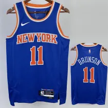 2022-23 KNICKS BRUNSION #11 Blue Top Quality Hot Pressing NBA Jersey