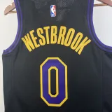 2023-24 LAKERS WESTBROOK #0 Black City Edition Top Quality Hot Pressing NBA Jersey