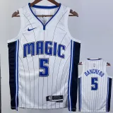 2022-23 Magic BANCHERO #5 White Top Quality Hot Pressing NBA Jersey