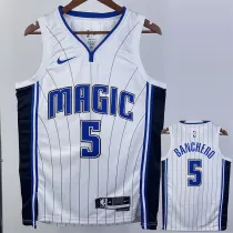 2022-23 Magic BANCHERO #5 White Top Quality Hot Pressing NBA Jersey