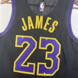 2023-24 LAKERS JAMES #23 Black City Edition Top Quality Hot Pressing NBA Jersey