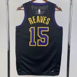2023-24 LAKERS REAVES #15 Black City Edition Top Quality Hot Pressing NBA Jersey