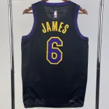 2023-24 LAKERS JAMES #6 Black City Edition Top Quality Hot Pressing NBA Jersey
