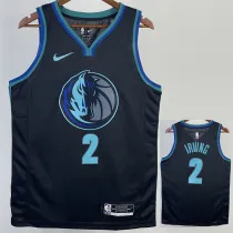 2022-23 Dallas Mavericks IRVING #2 Blue Black Top Quality Hot Pressing NBA Jersey