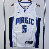 2022-23 Magic BANCHERO #5 White Top Quality Hot Pressing NBA Jersey