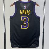 2023-24 LAKERS DAVIS #3 Black City Edition Top Quality Hot Pressing NBA Jersey