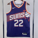 2023-24 SUNS AYTON #22 Purple Top Quality Hot Pressing NBA Jersey